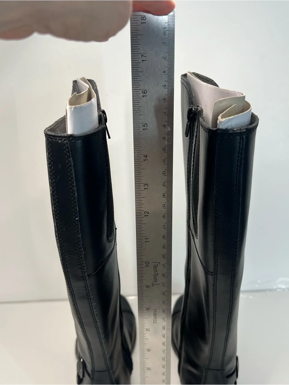 Clarks Cheyn Lindiews Black Leather Tall Riding Boots | Women’s Size 7.5M